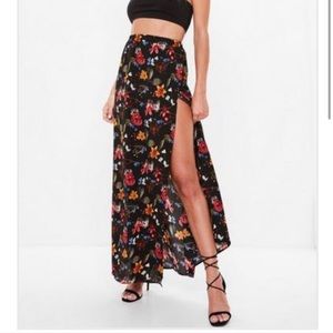 Floral maxi skirt